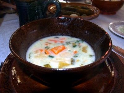 овощной молочный суп